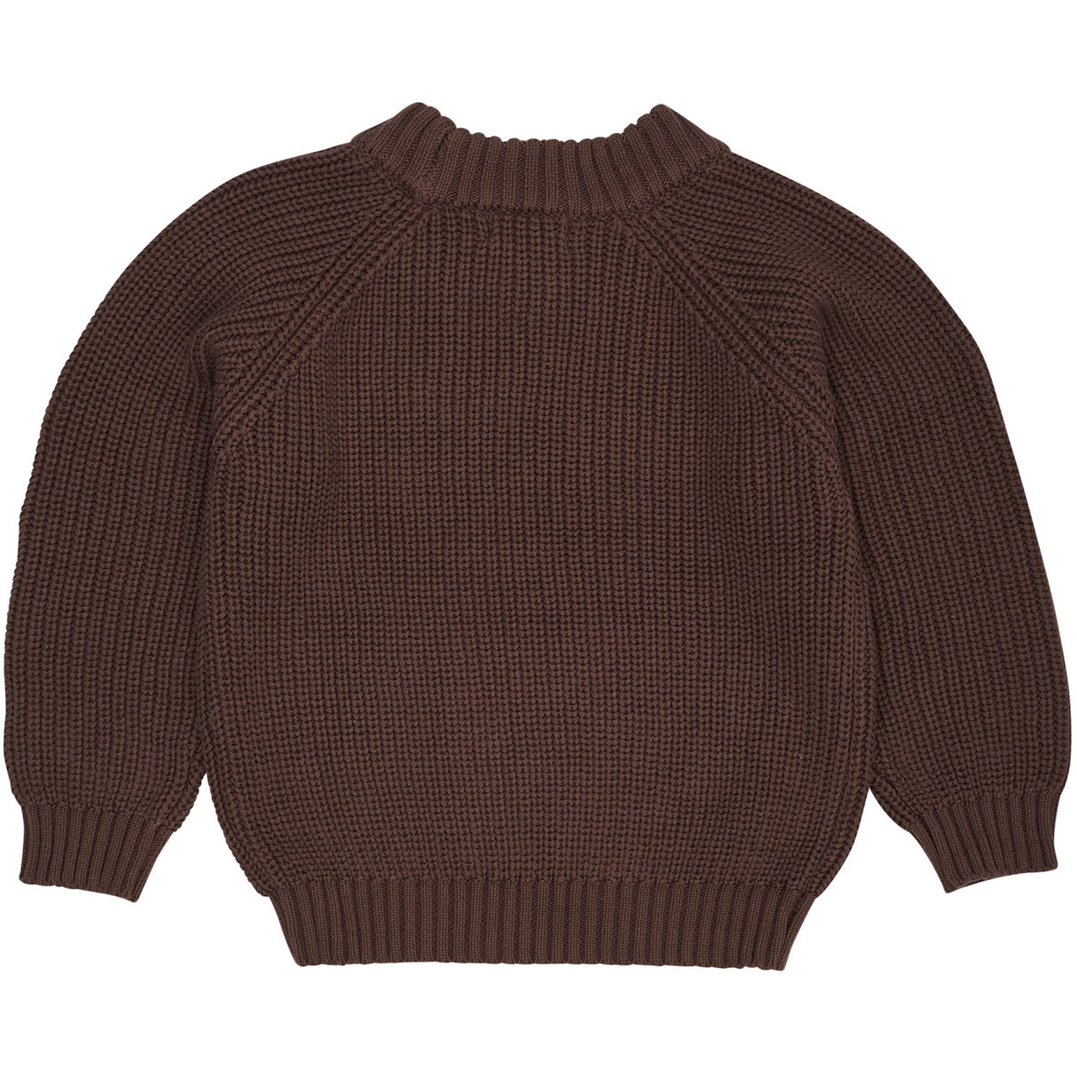 COPENHAGEN COLORS Dk.Brown Knitted Classic Rib Blouse