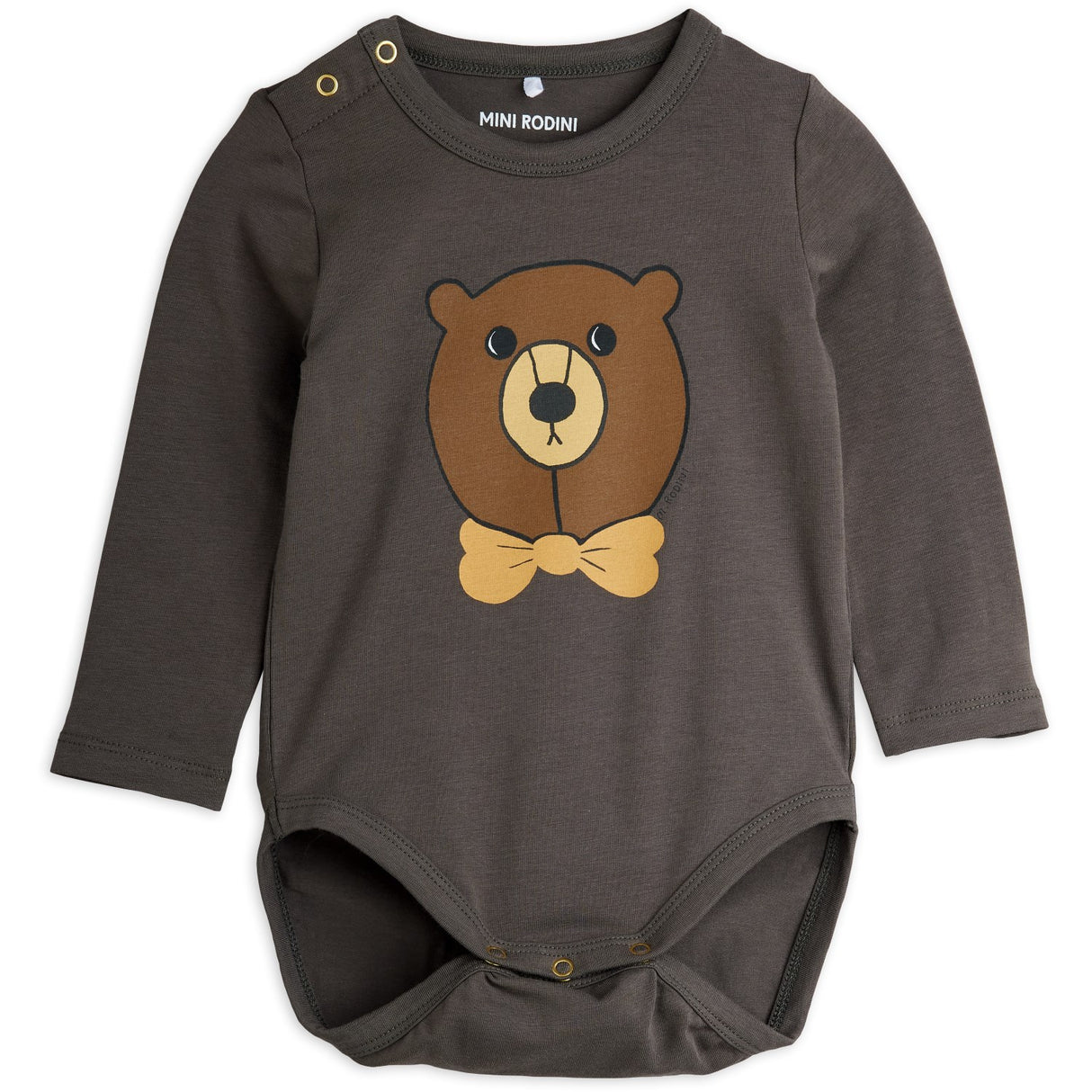 Mini Rodini Grey Bear Sp Ls Body