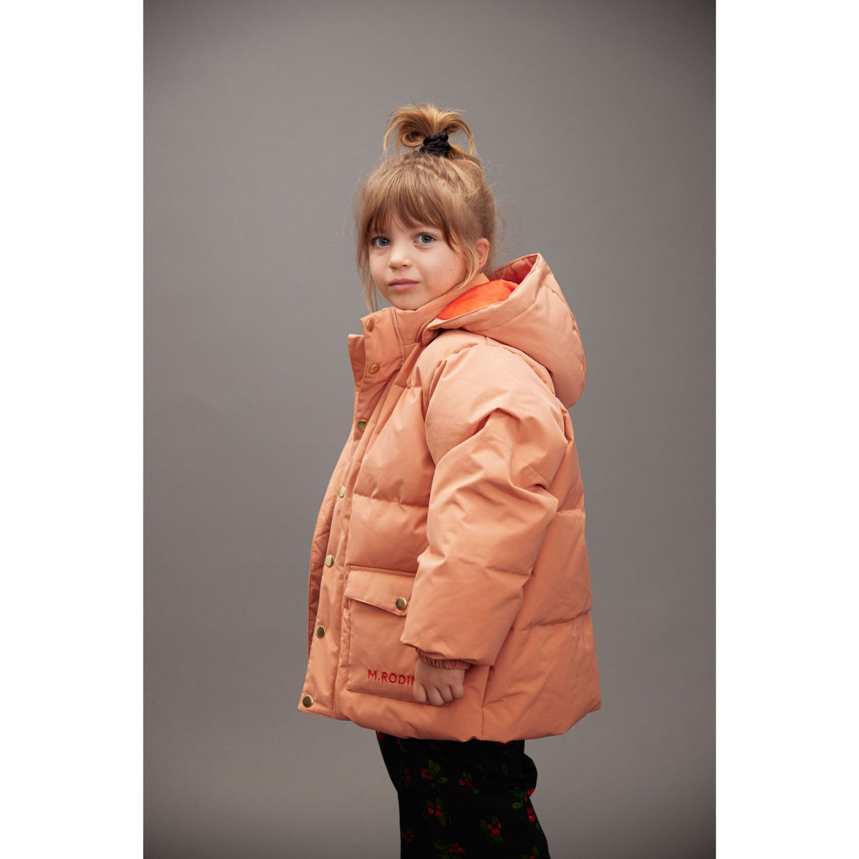 Mini Rodini Pink Solid Heavy Puffer