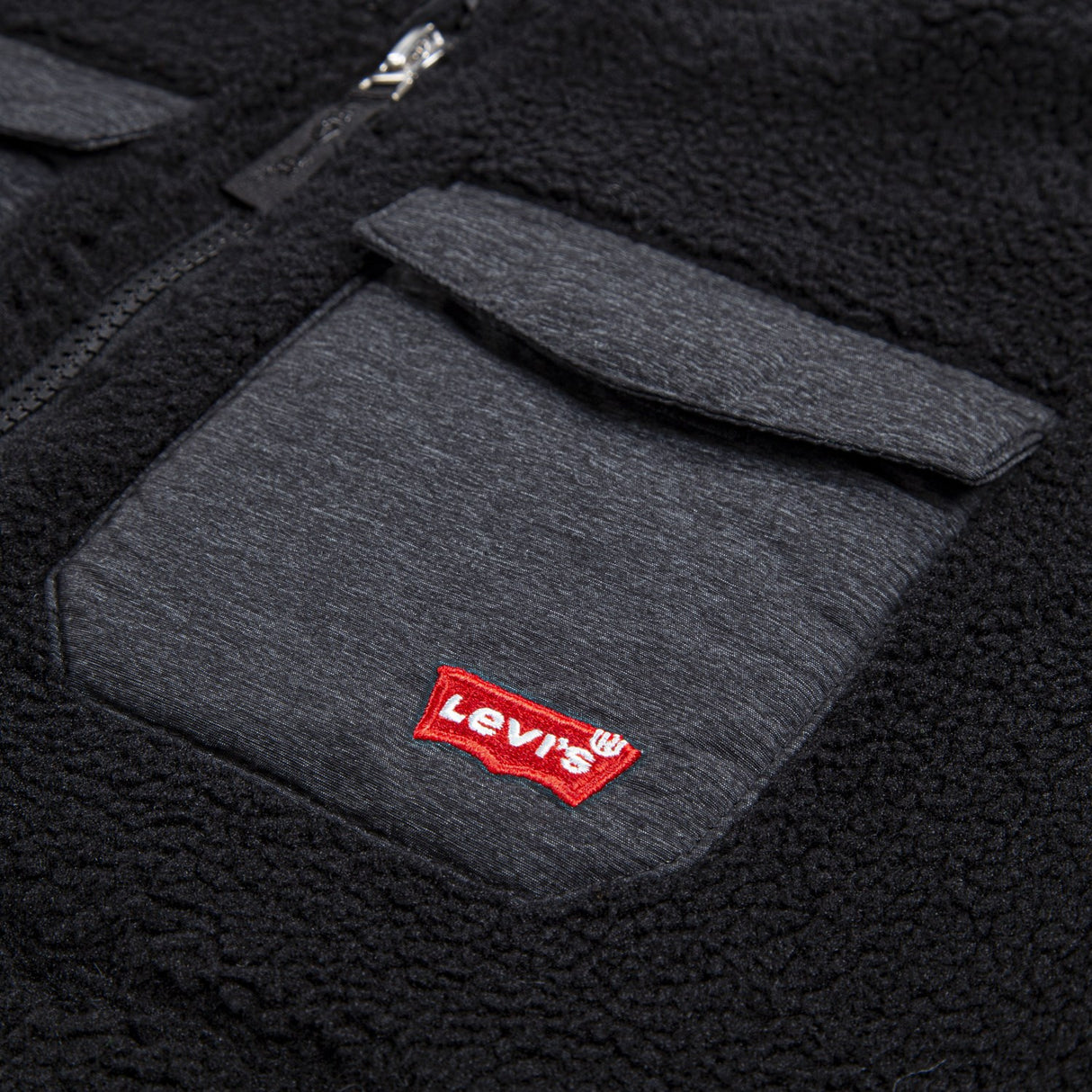 Levi's Jet Black Utility Sherpa Jacket