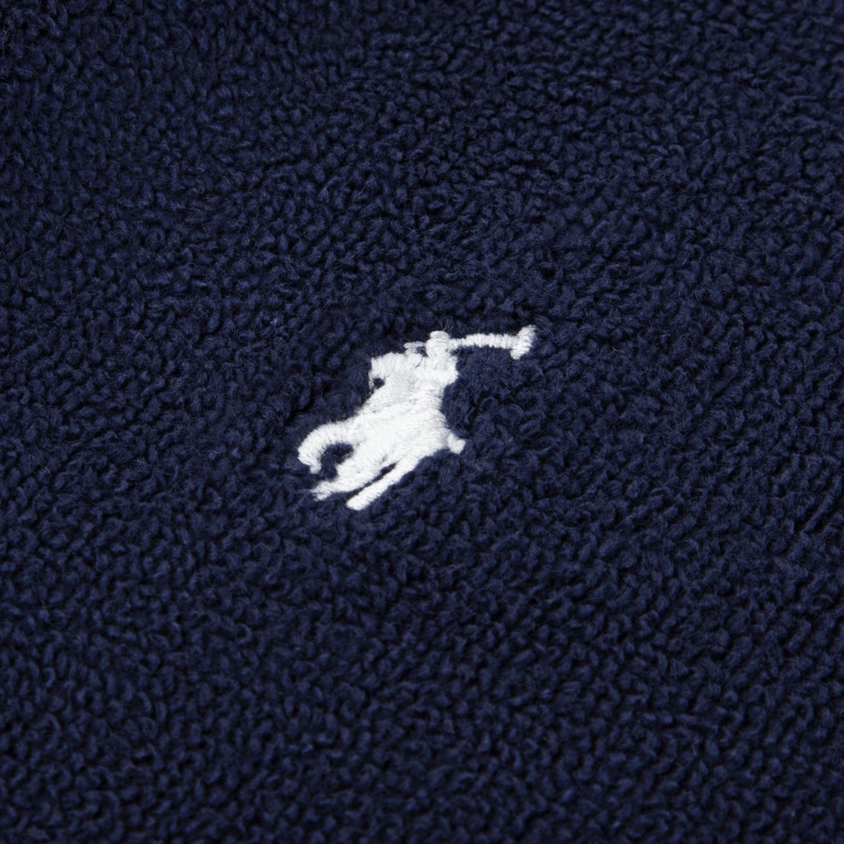 Polo Ralph Lauren Refined Navy Hooded Plush Terry Bathrob