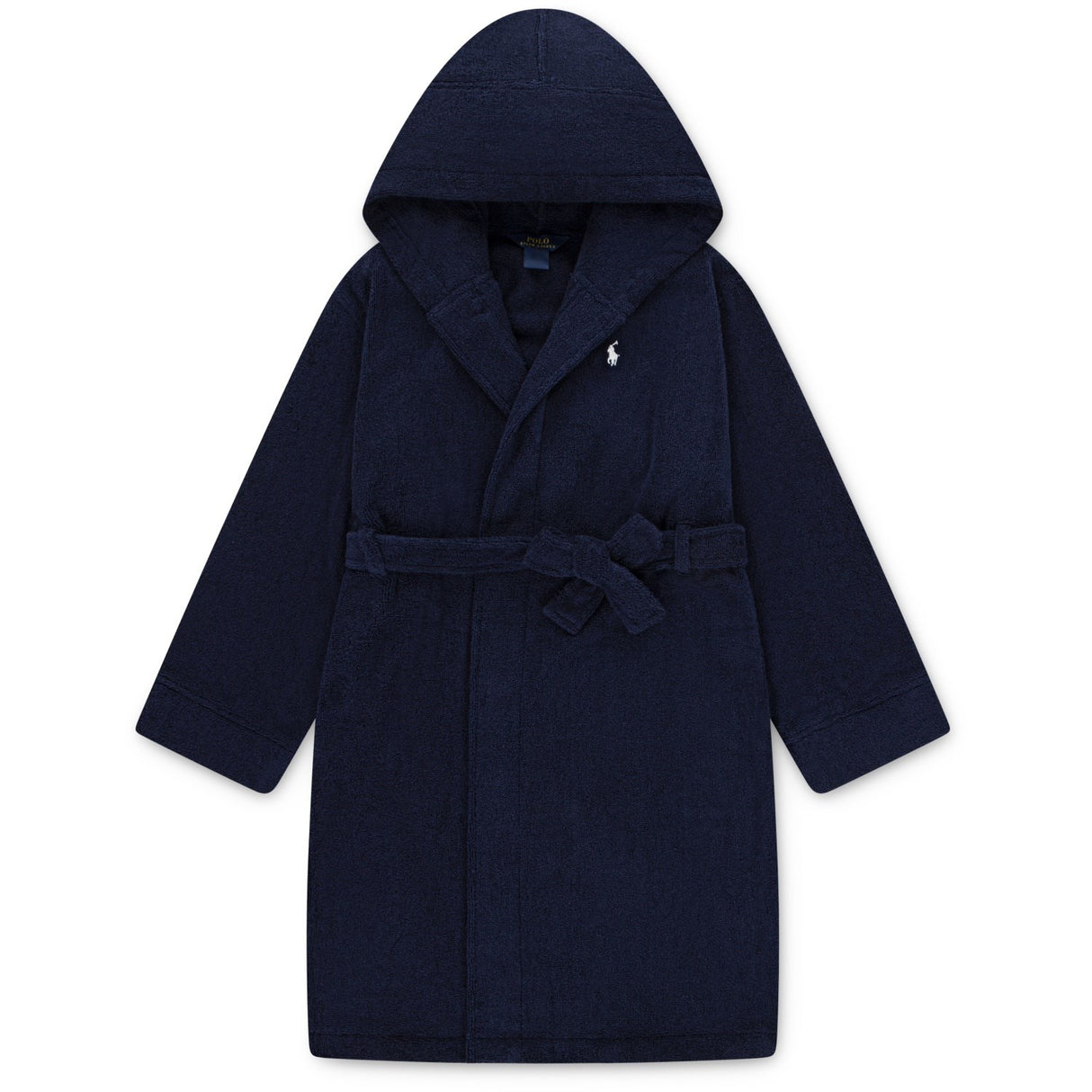 Polo Ralph Lauren Refined Navy Hooded Plush Terry Bathrob
