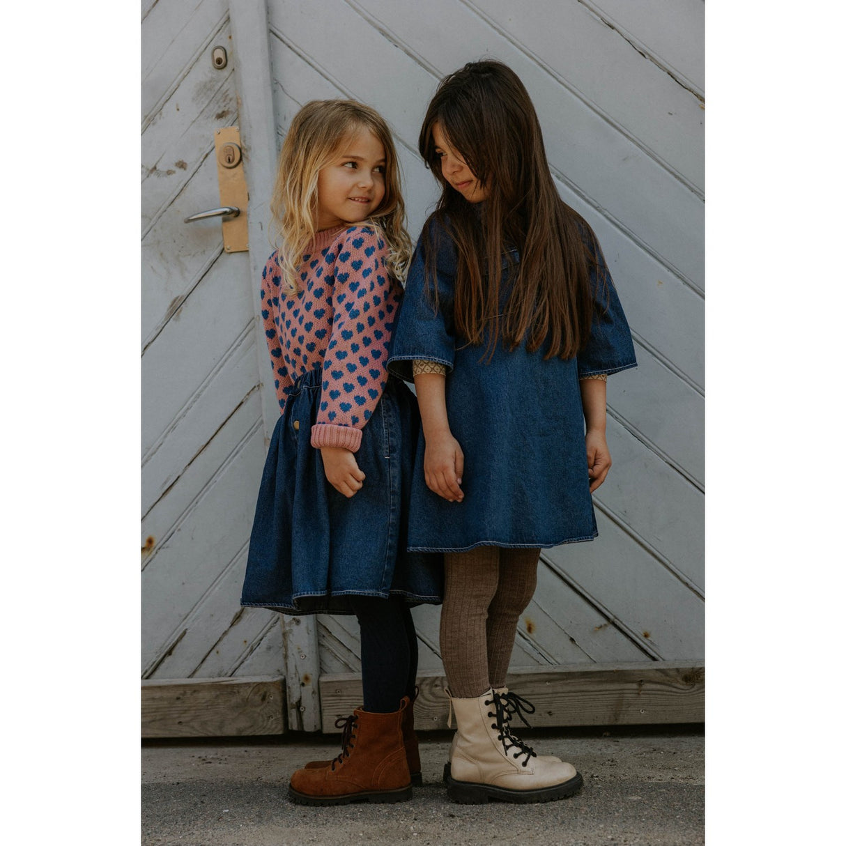 Fliink Dark Denim Blue Don Denim Ss Dress