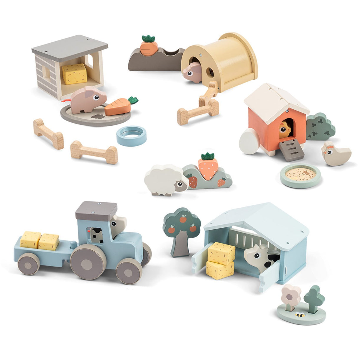 DonebyDeer Colour Mix Tiny Farm Playset Clucky