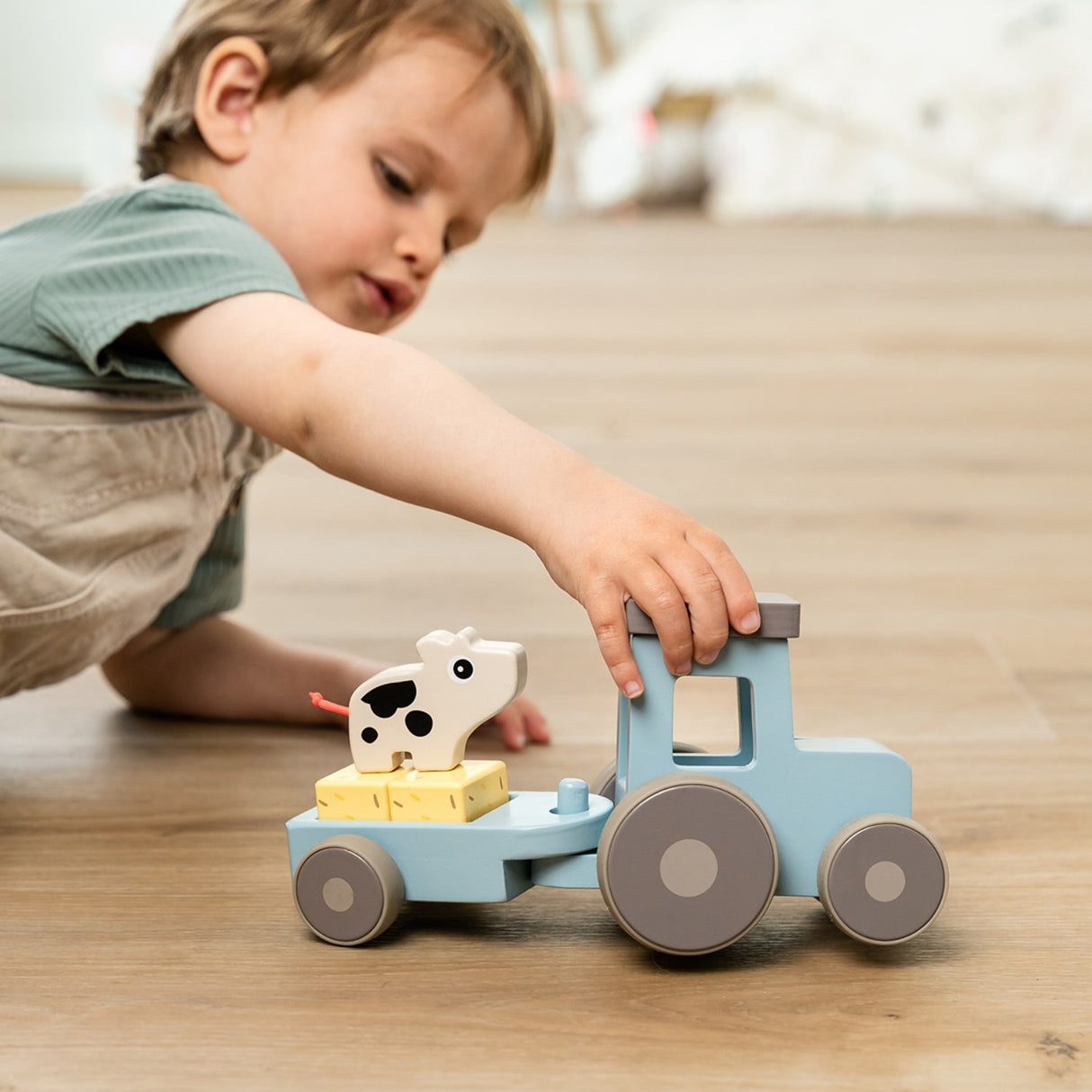 DonebyDeer Blue Tiny Farm Tractor Dotti