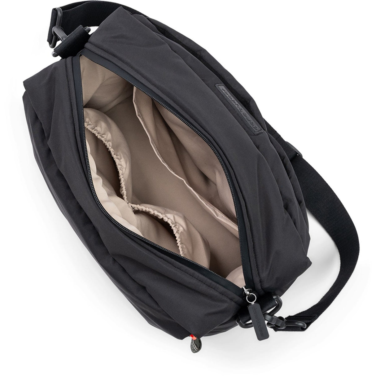 DonebyDeer Black Quilted Stroller Bag