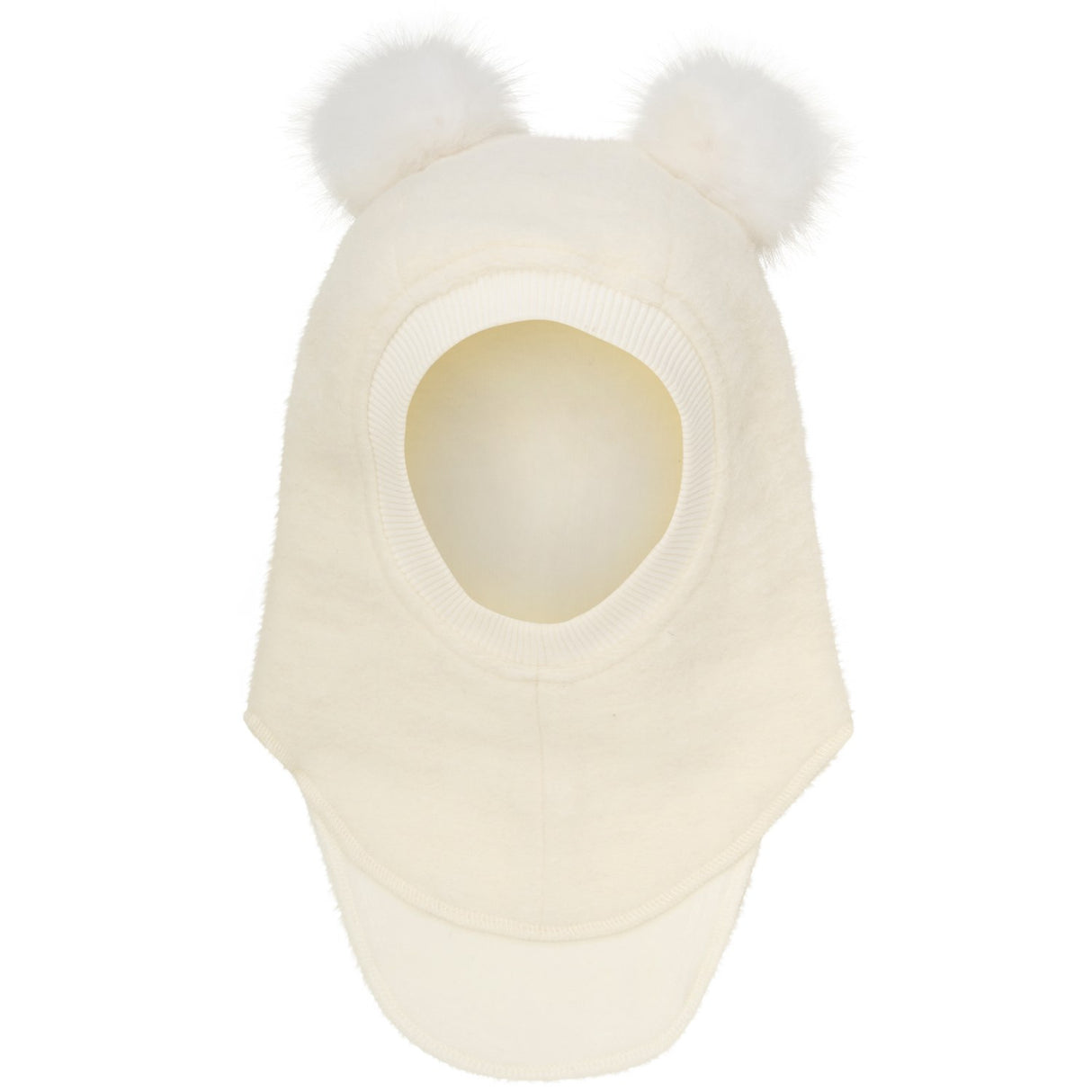 Huttelihut Tofu Balaclava Wool Alpaca Pompoms