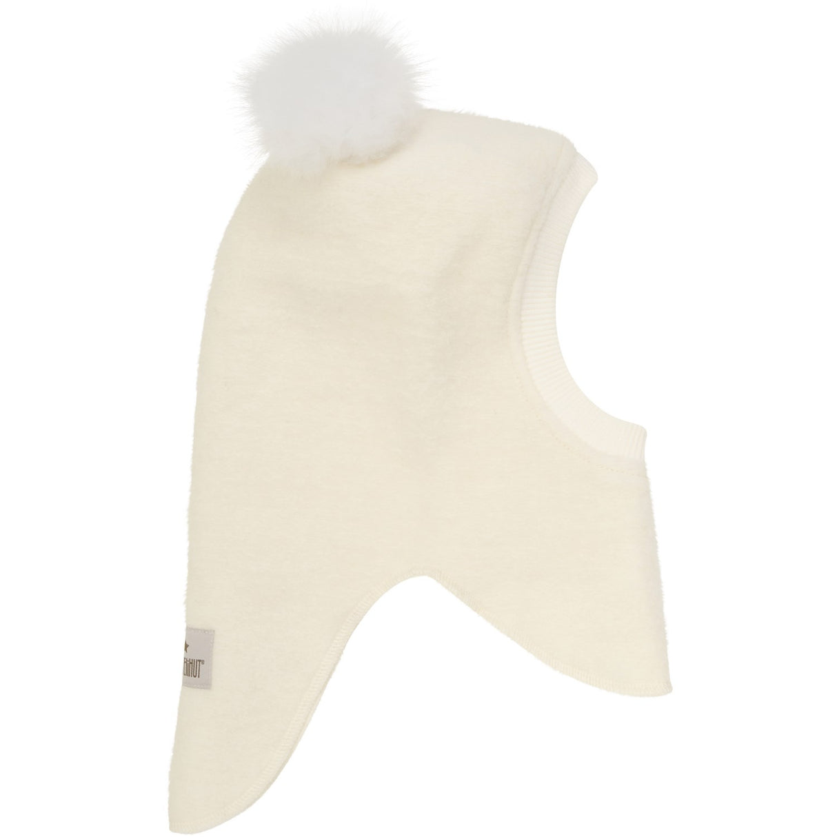 Huttelihut Tofu Balaclava Wool Alpaca Pompoms