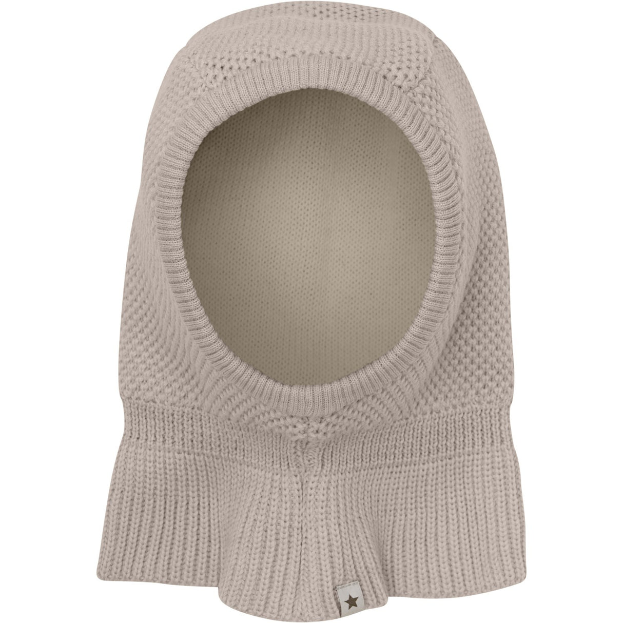 Huttelihut Camel Melange Balaclava Wool Knit Windstop