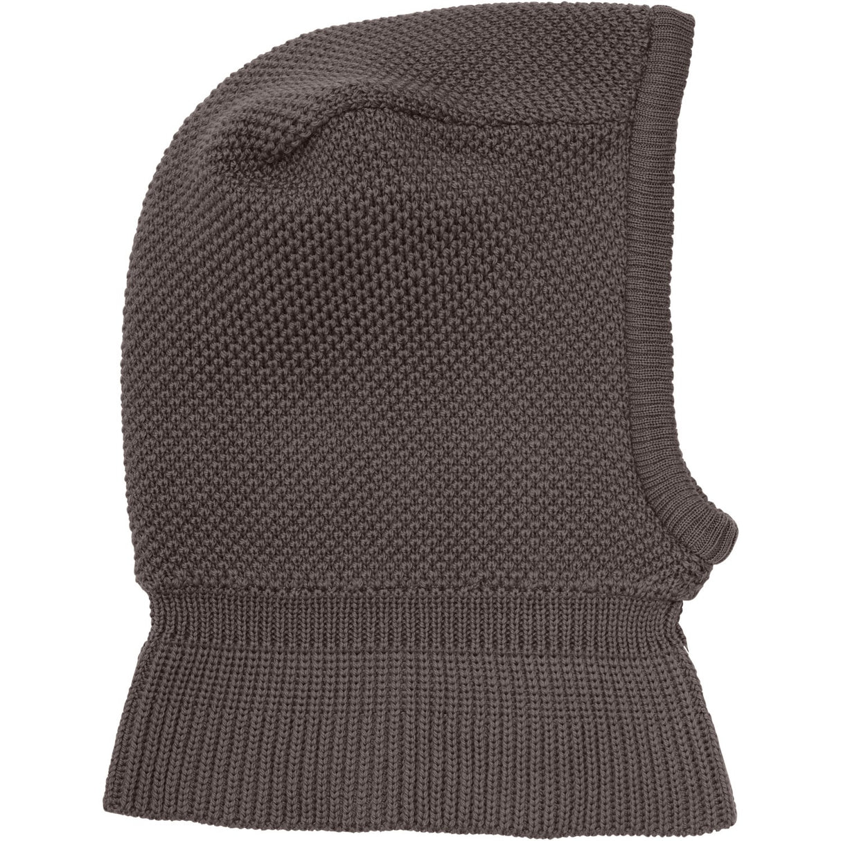 Huttelihut Brown Melange Balaclava Wool Knit Windstop