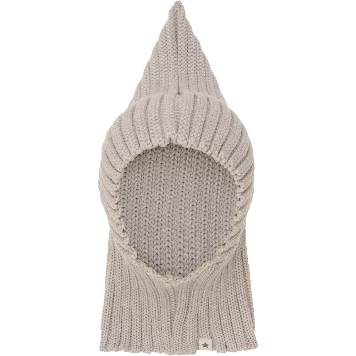 Huttelihut Camel Melange Balaclava Pixie Wool Knit