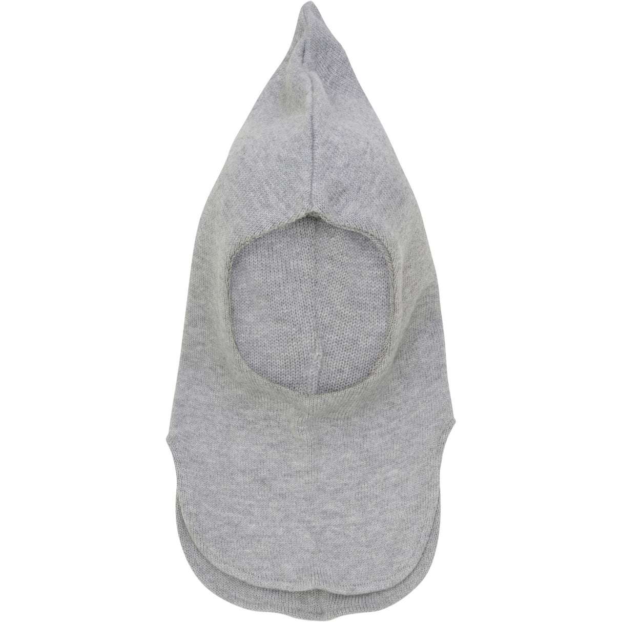 Huttelihut Light Grey Melange Balaclava Wool Knit Windstop