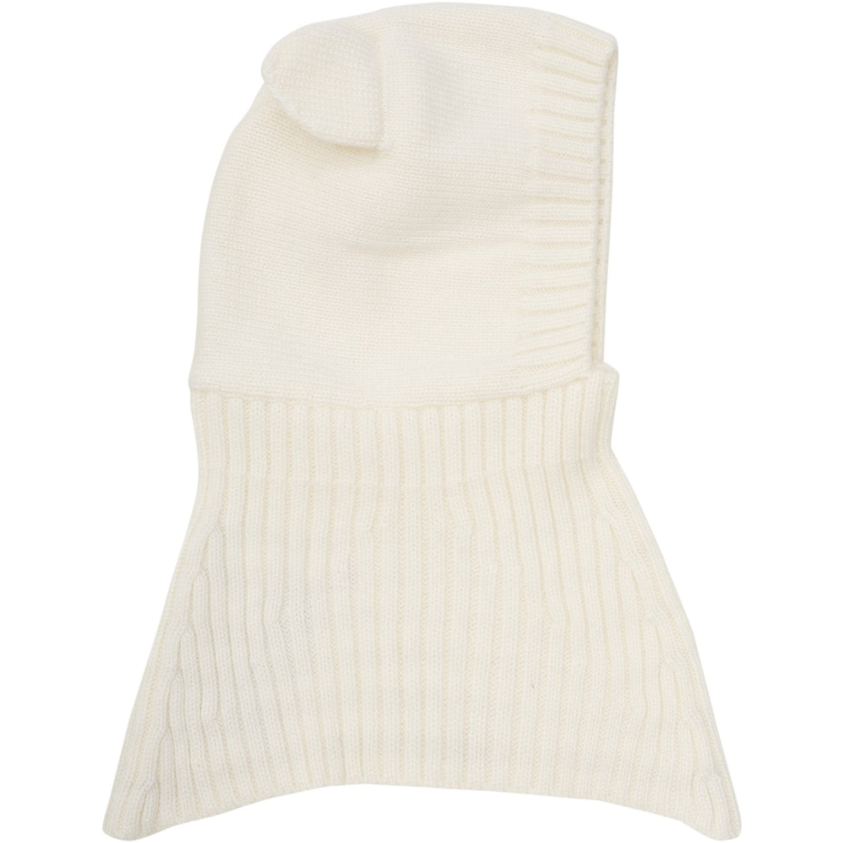 Huttelihut Off-White Balaclava Ears Wool Knit