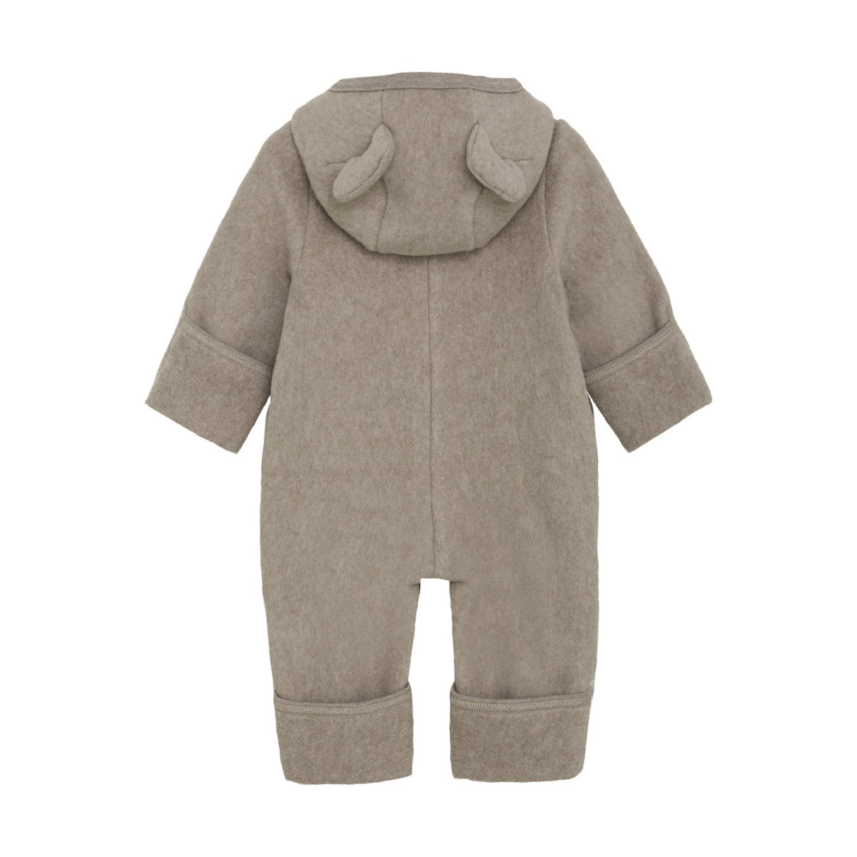Huttelihut Savannah Melange Pram Suit Ears Cotton Fleece
