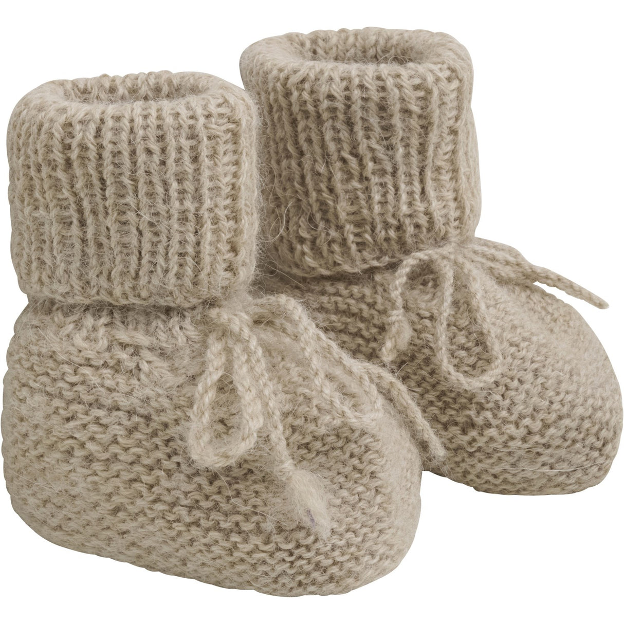 Huttelihut Camel Melange Footies Alpaca Wool Knit