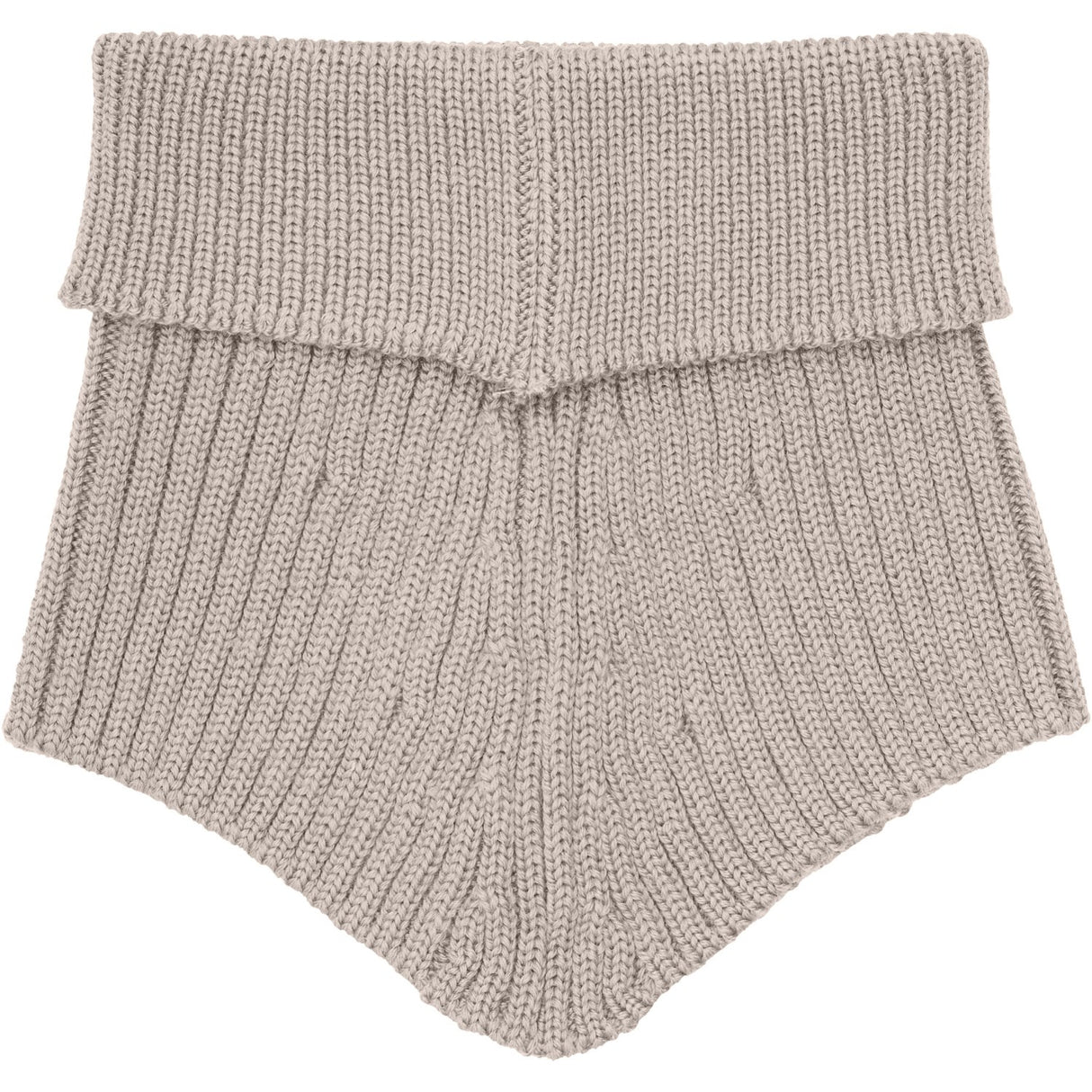 Huttelihut Camel Melange Neck Warmer Wool Knit