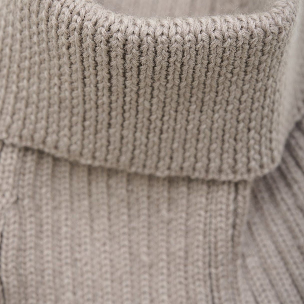 Huttelihut Camel Melange Neck Warmer Wool Knit