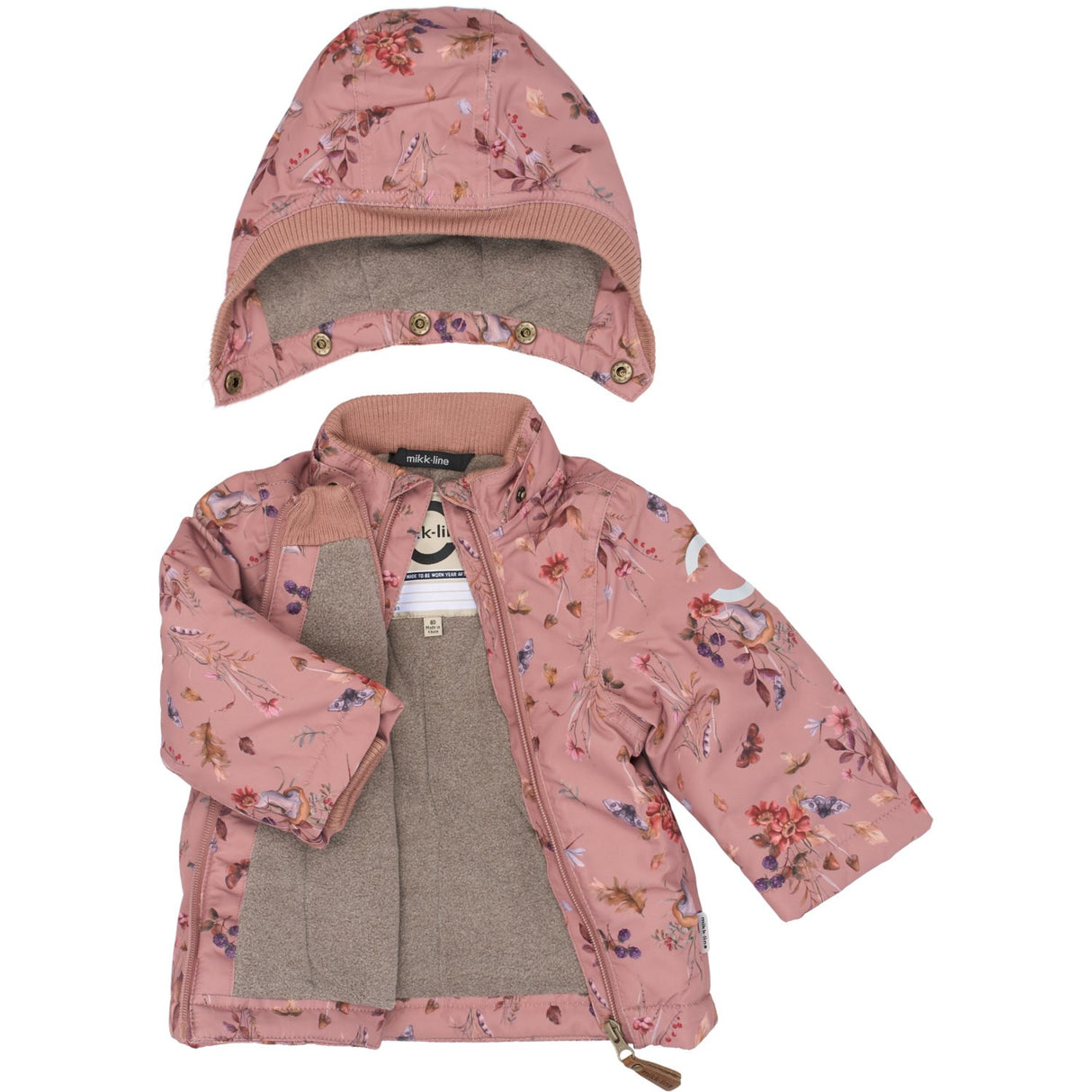Mikk-Line Burlwood Polyester Baby Jacket AOP