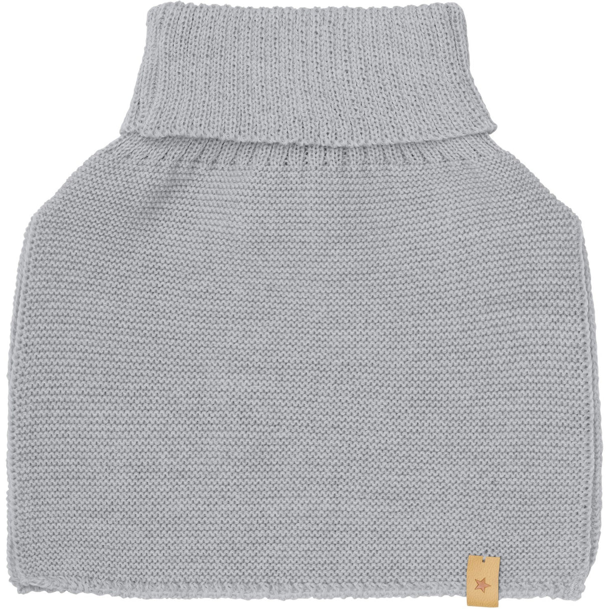 Huttelihut Medium Grey Melange Neckwarmer Wool Knit