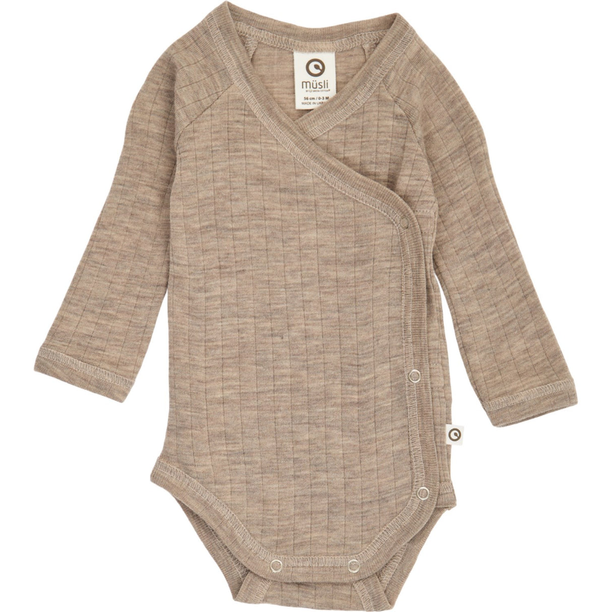 Müsli Balsam Melange Woolly Rib Wrap L/S Body