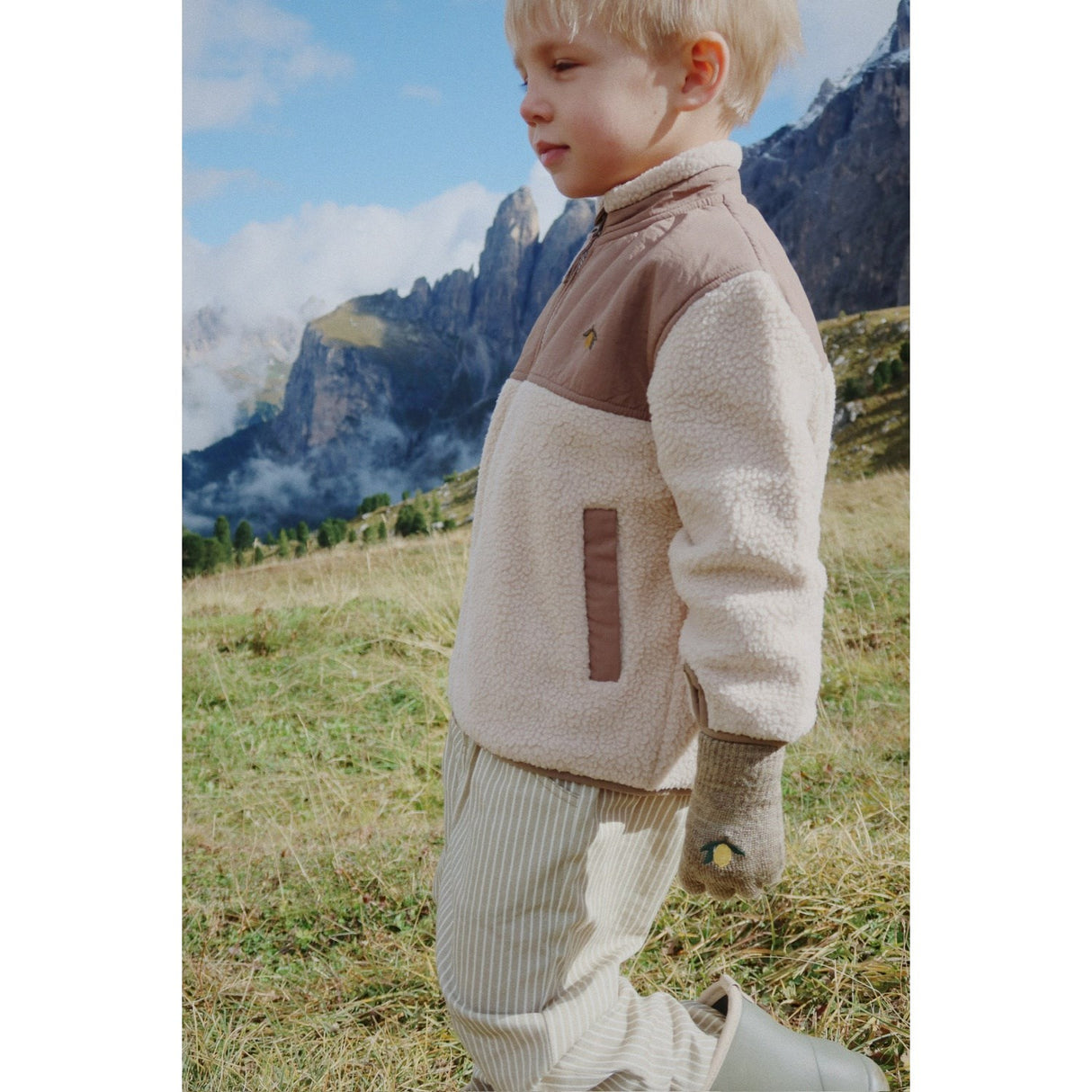 Konges Sløjd Oxford Tan Flynn Fleece Jacket Grs