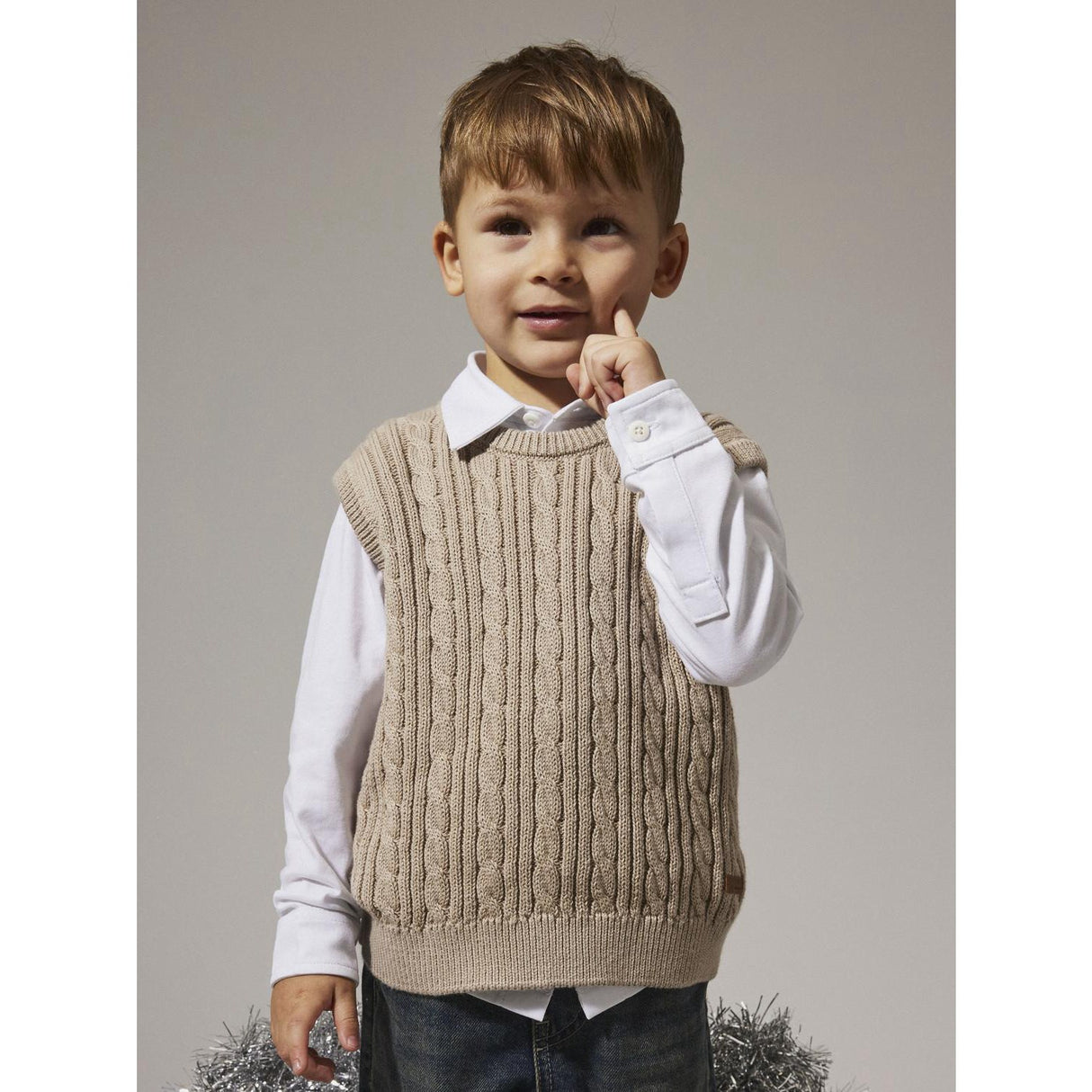 Name It Island Fossil Nmmroman Knit Slipover