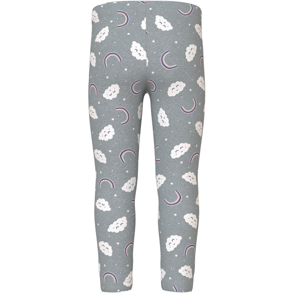 Name It Grey Melange Rainbow Clouds Nmfdavina Aop Swe Leggings Bru