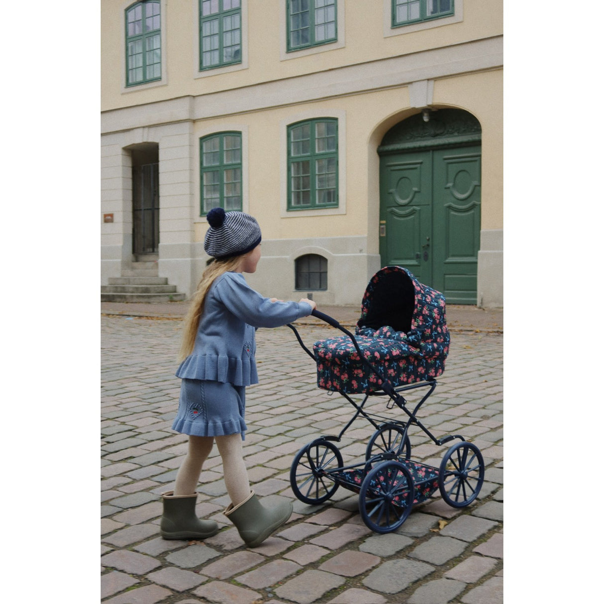 Konges Sløjd Country Blue Soleil Knit Skirt GOTS