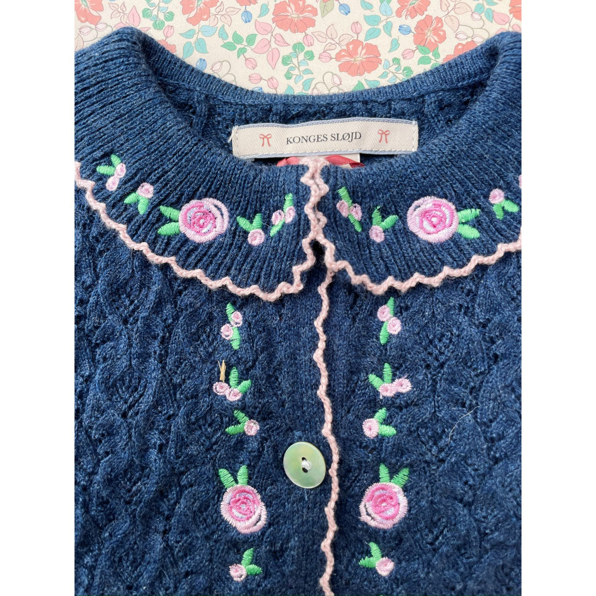 Konges Sløjd Ensign Blue Rosier Cardigan