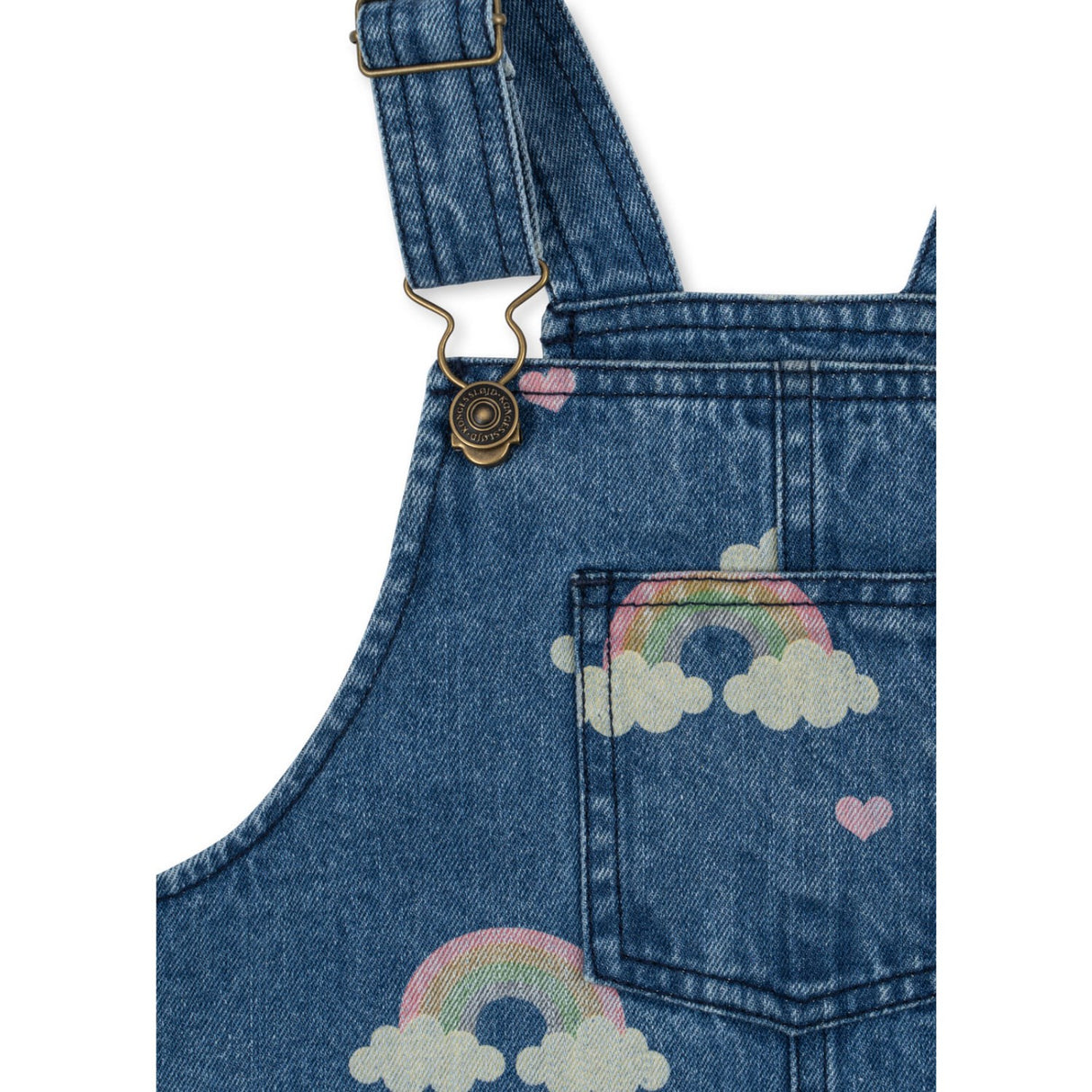 Konges Sløjd Rainbow Magot Overall Dress Denim GOTS