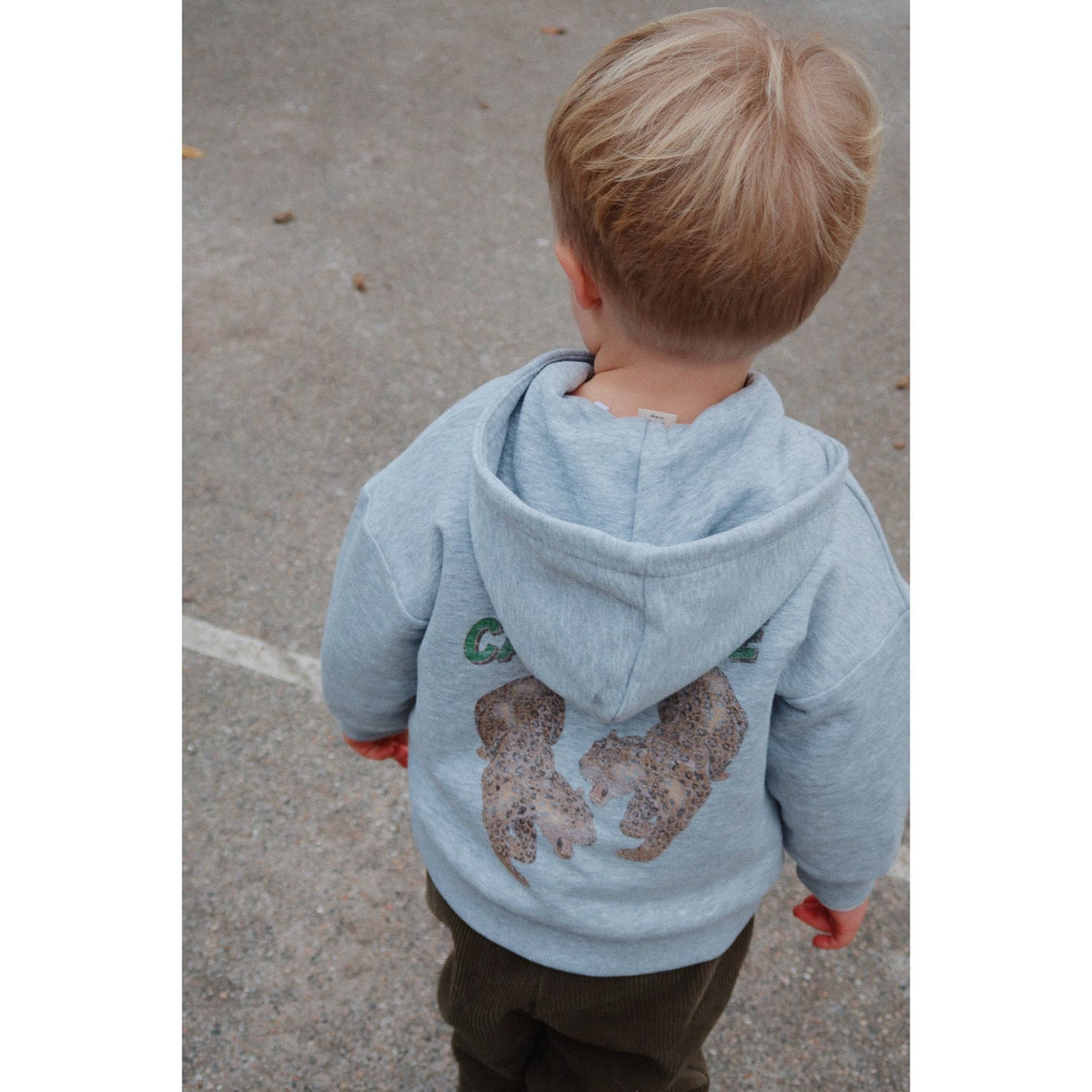 Konges Sløjd Grey Melange Lou Sweat Zip Hood Ocs