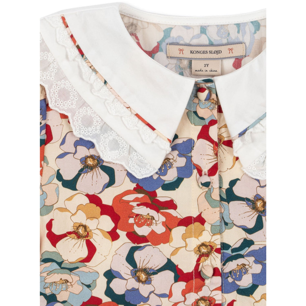 Konges Sløjd La Rosa Coeur Collar Dress GOTS