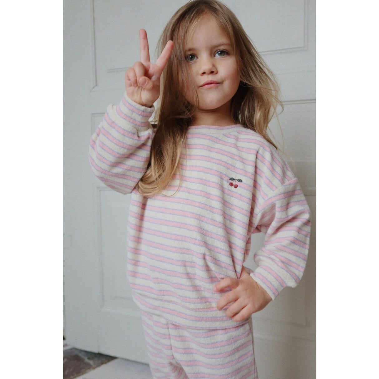 Konges Sløjd Lolly Stripe Itty Sweat Pants GOTS