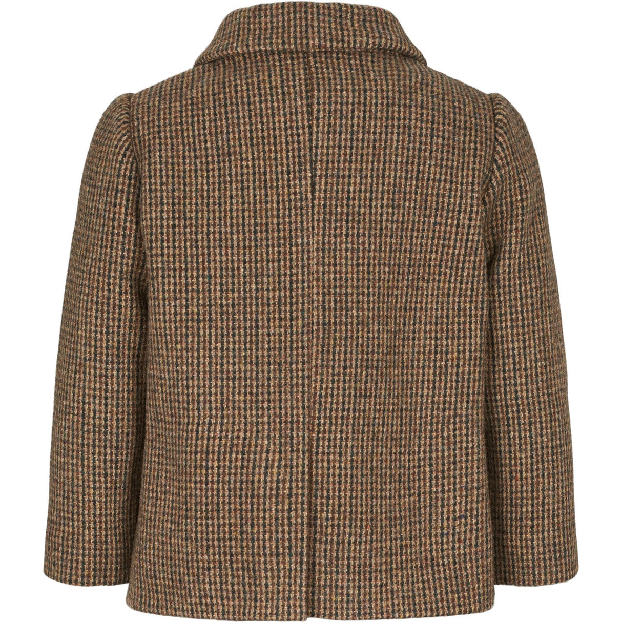 MarMar Wool Check Earthy Check Oval Jacket