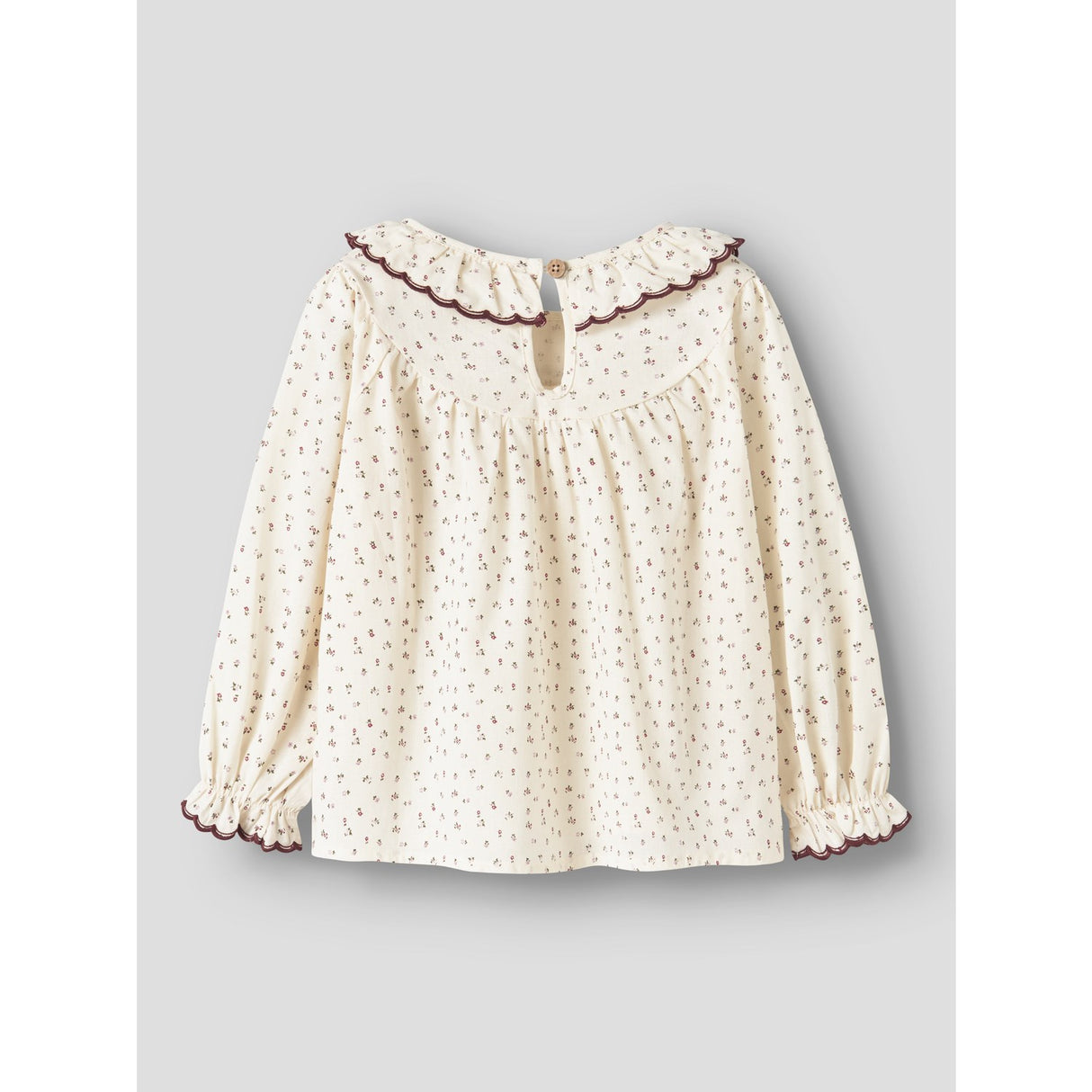 Lil'Atelier Turtledove Red Dahlia Nmfrasia Ls Loose Shirt Lil