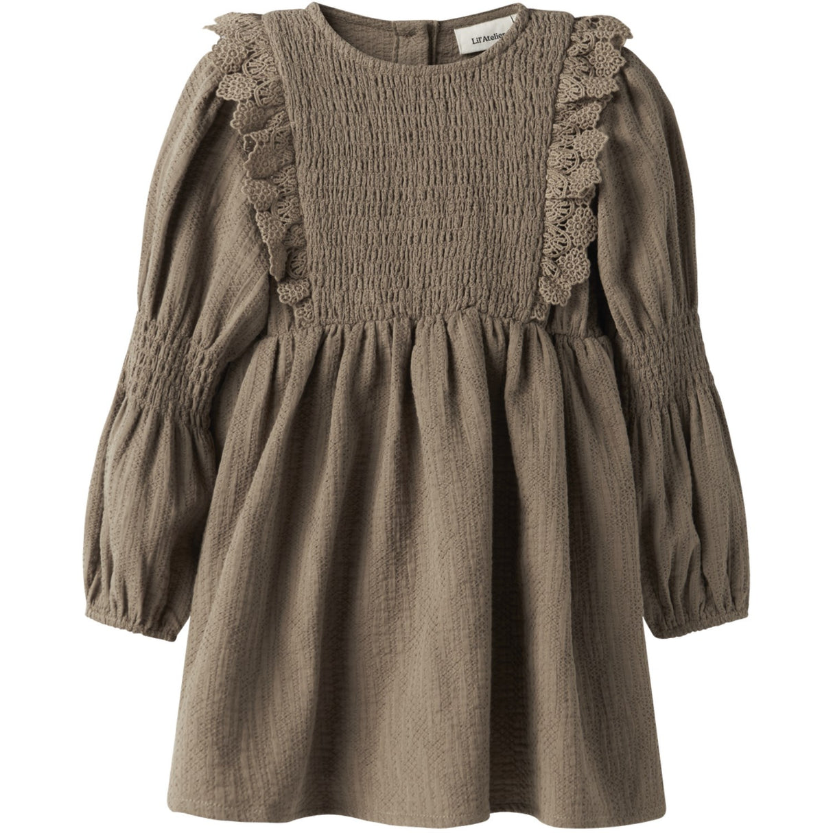 Lil'Atelier Sepia Tint Nmfrosita Liu Ls Dress Lil