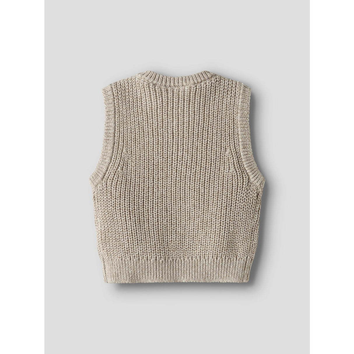 Lil'Atelier Oxford Tan Melange Nbmrokko Knit Vest Lil