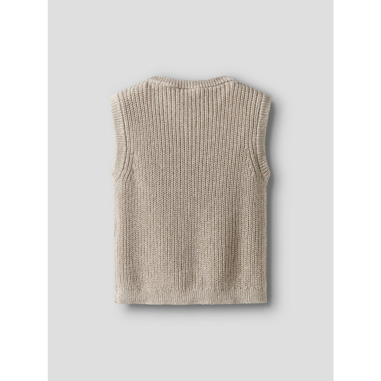 Lil'Atelier Oxford Tan Melange Nmmrokko Knit Vest Lil