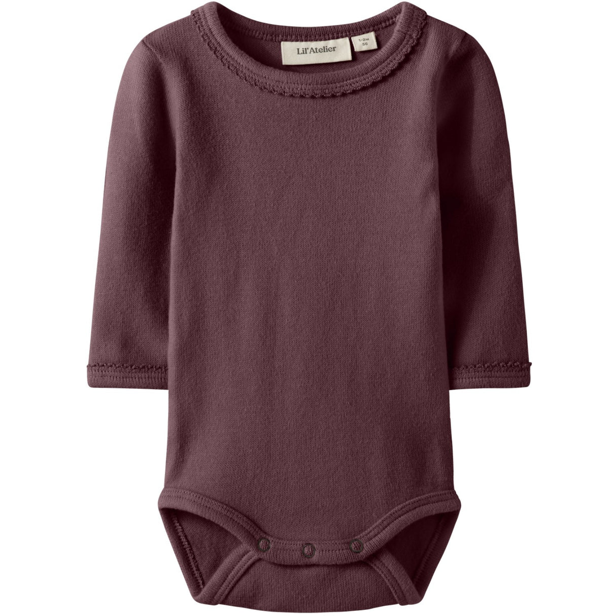 Lil'Atelier Catawba Grape Nbfthora Haf Ls Slim Body Lil