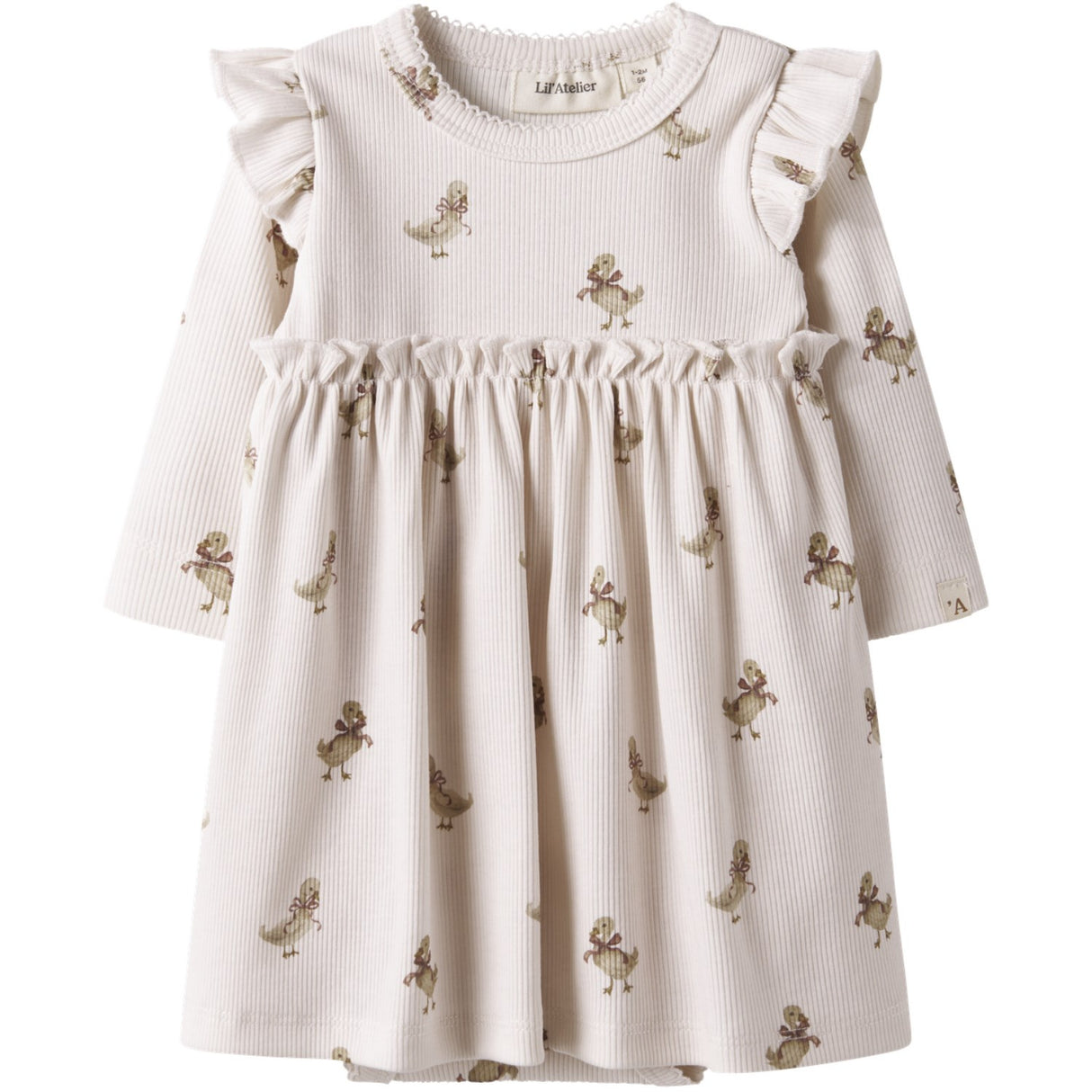 Lil'Atelier Almost Mauve Goose Nbflavo Ekn Ls Body Dress Lil