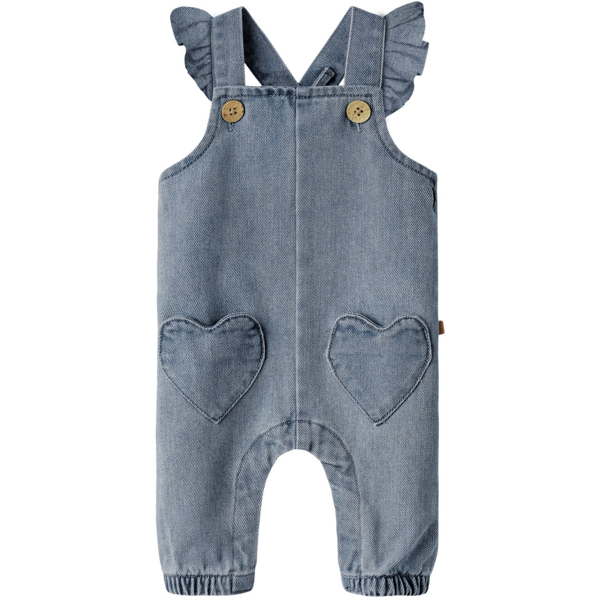 Lil'Atelier Medium Blue Denim Nbflulia Loose Dnm Overall 4017-Cj Lil