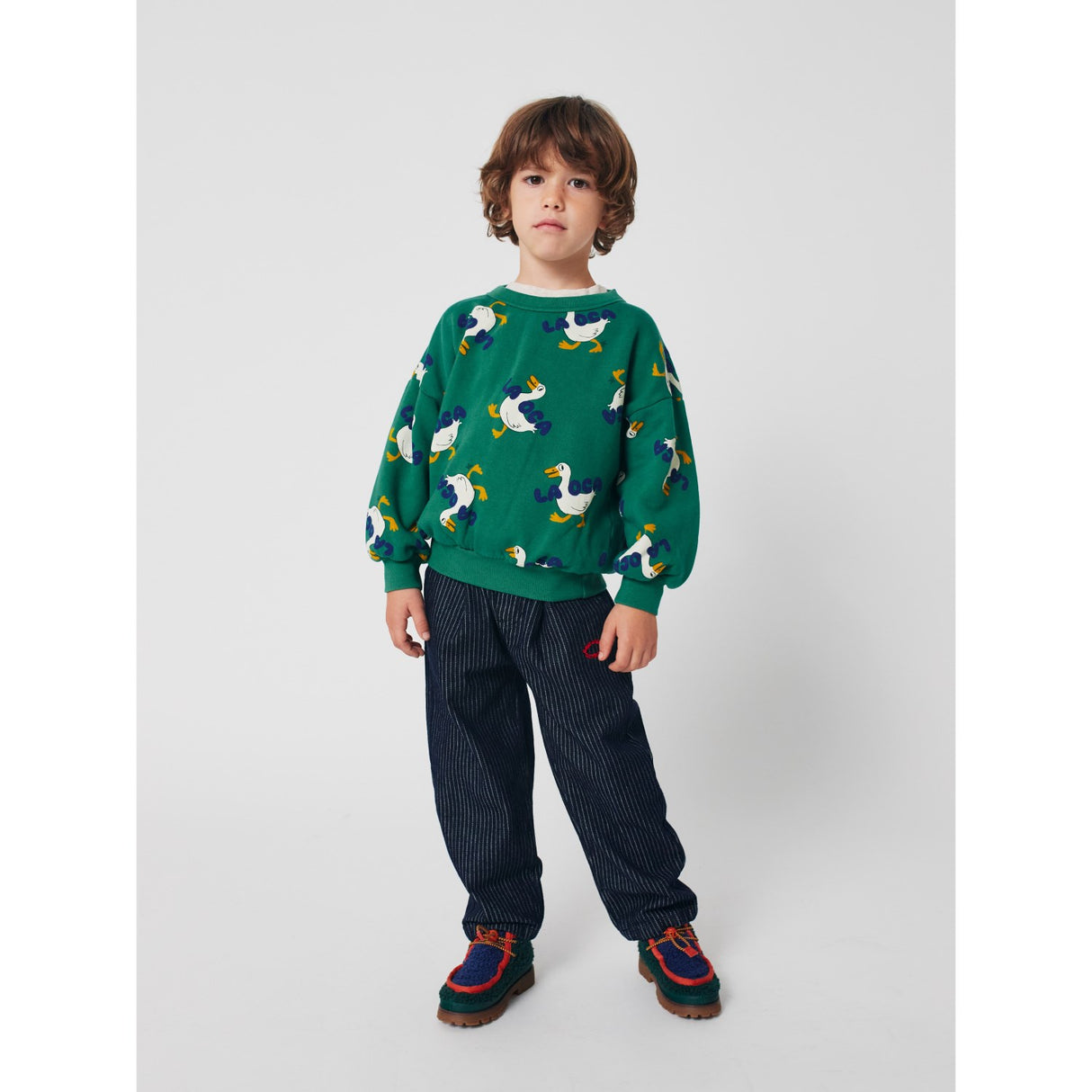 Bobo Choses Green La Oca Sweatshirt