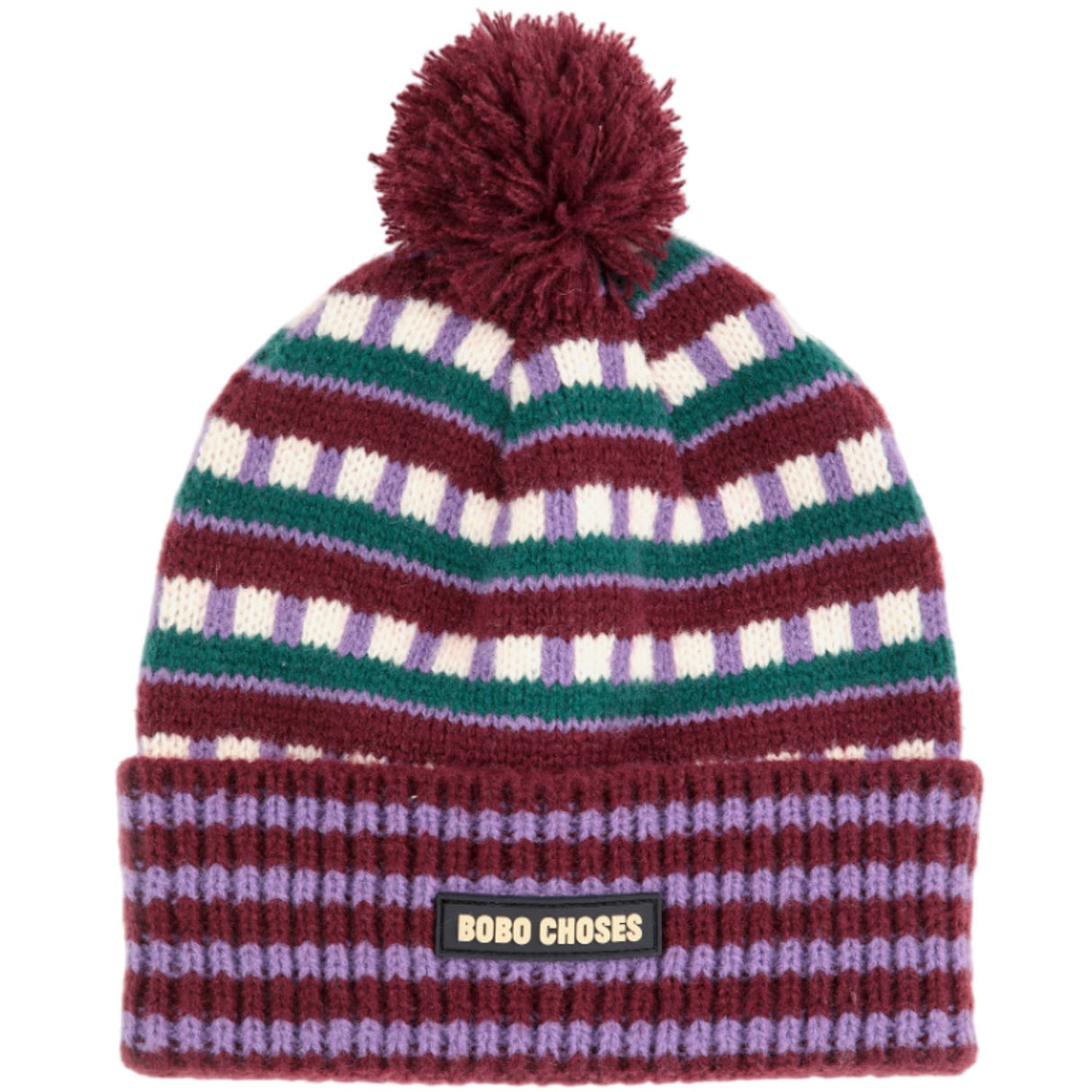 Bobo Choses Purple Jacquard Beanie