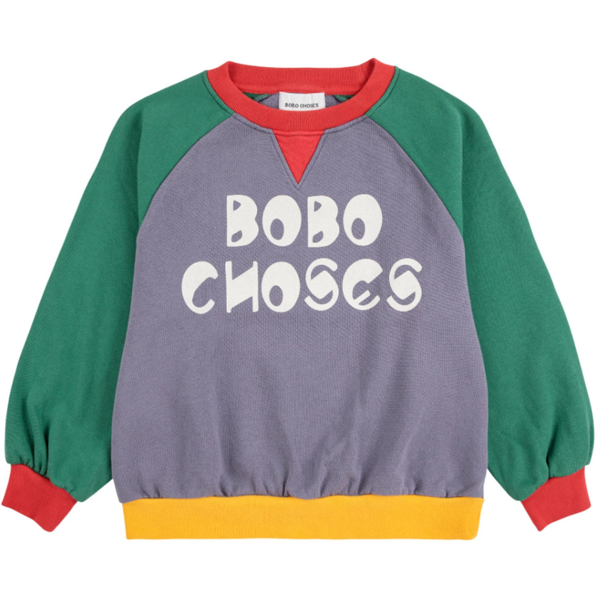 Bobo Choses Multicolor Color Block Ranglan Sweatshirt