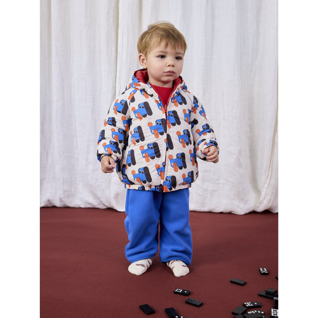 Bobo Choses Multicolor Doggy Mate All Over Reversible Jacket