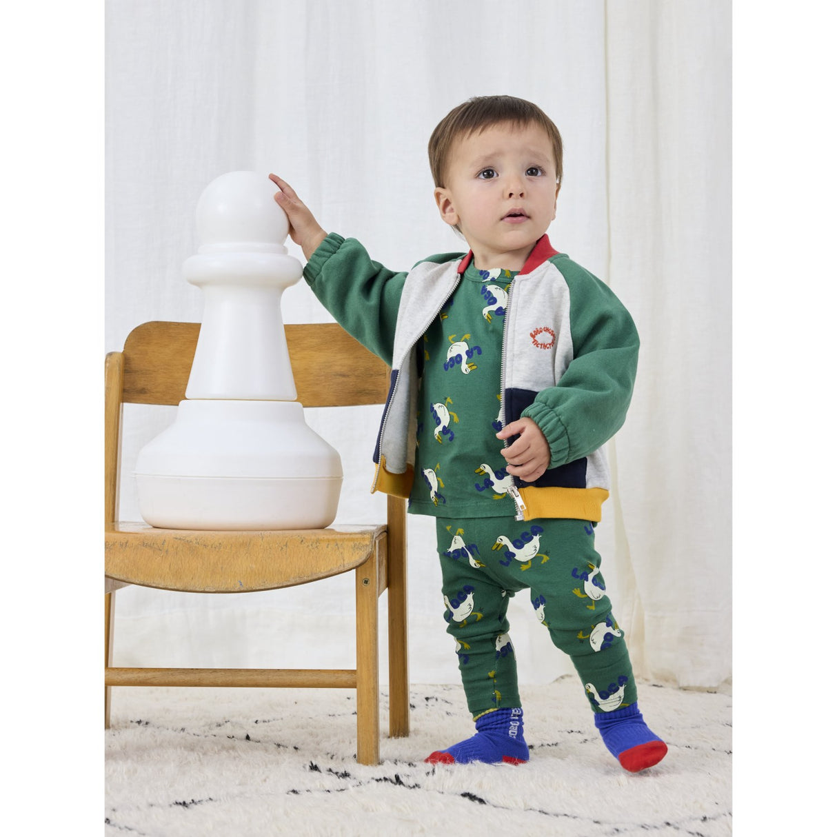 Bobo Choses Green La Oca All Over Leggings