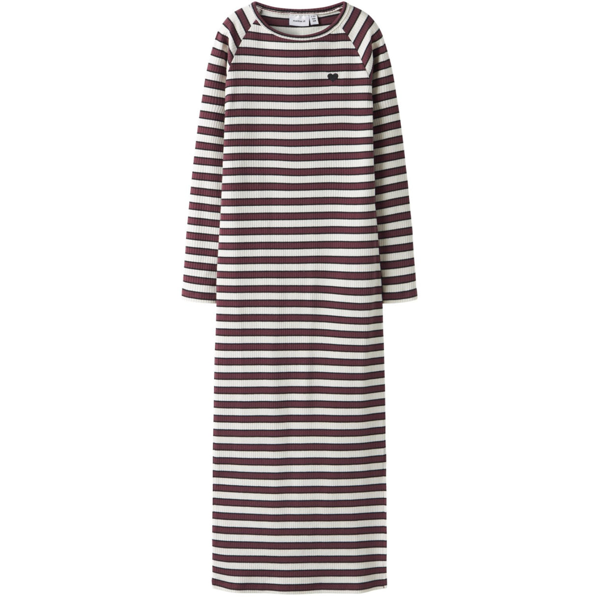 Name It Oxblood Red Nkftala Ls Maxi Slim Dress