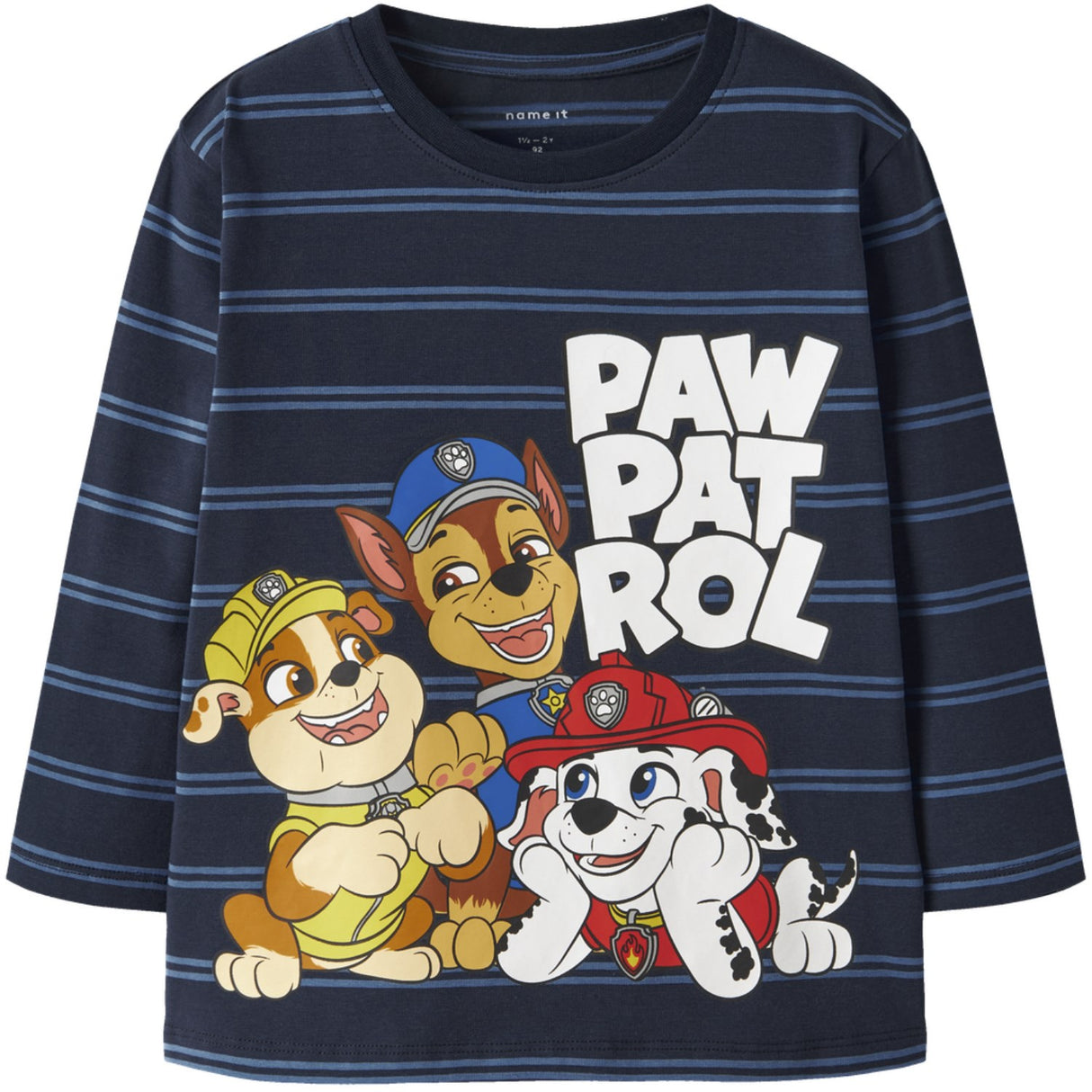 Name It Navy Blazer Nmmjoshue Paw Ls Nreg Top Noos Cplg