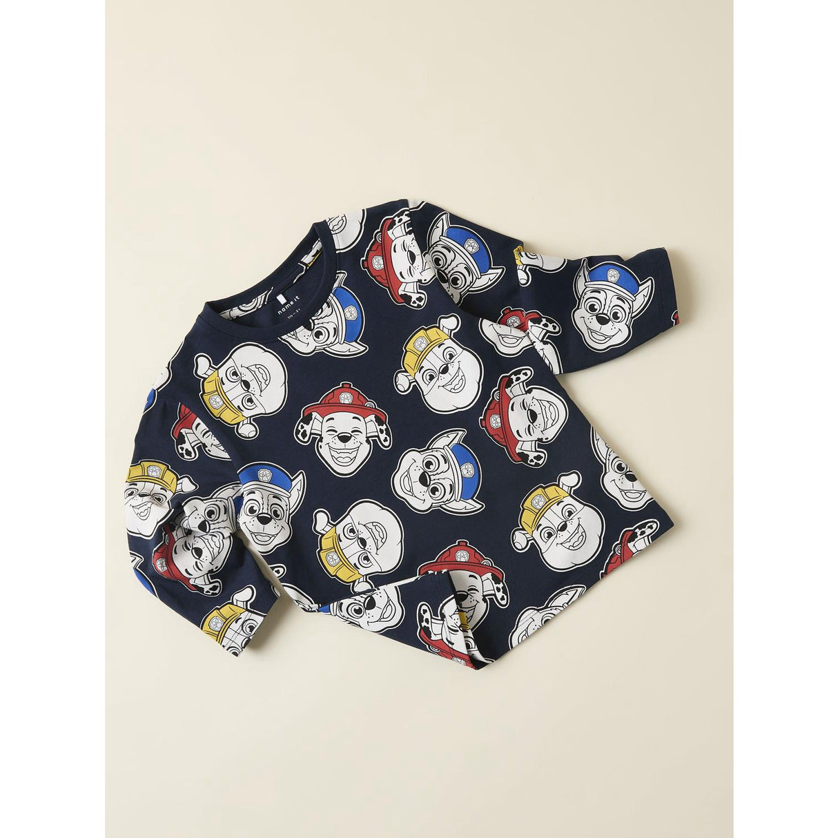 Name It Navy Blazer AOP Nmmjorgen Paw Ls Nreg Top Cplg