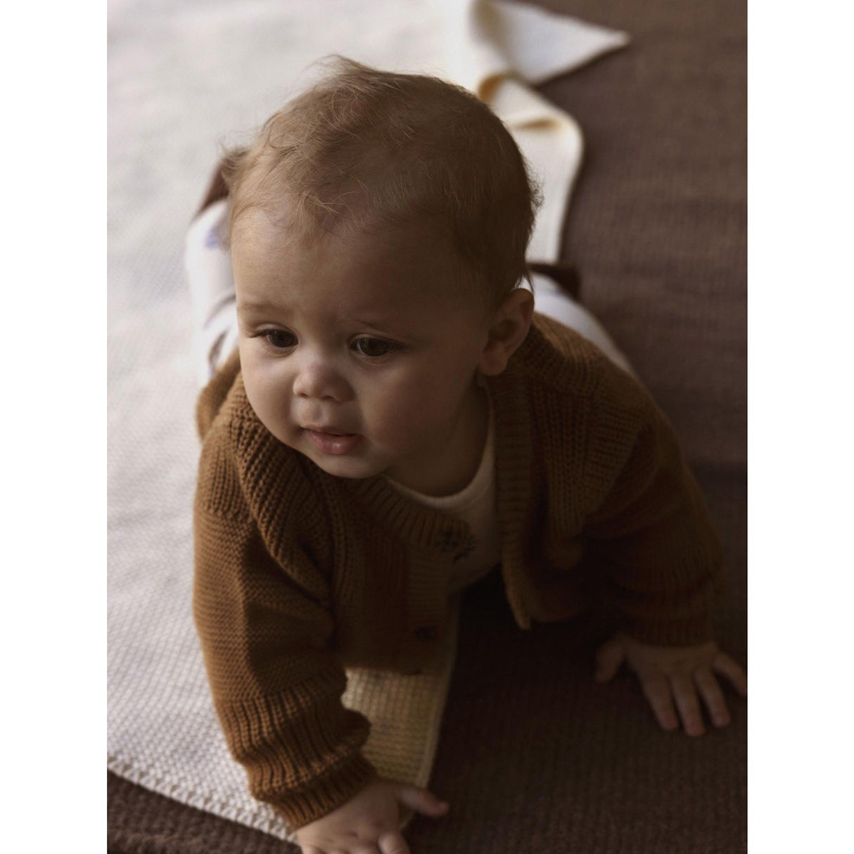 Name It Toasted Coconut Nbmboys Ls Knit Card